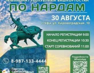 В Уфе пройдет первый республиканский чемпионат по нардам