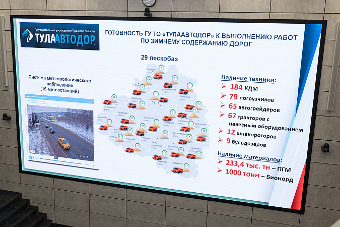 В Тульской области дороги готовы к зиме