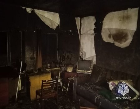 В Башкирии в ночном пожаре погибла пожилая женщина