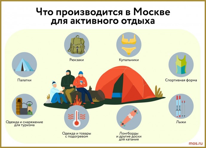 Что столичные предприятия производят для активного отдыха