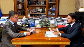 Александр Новак встретился с председателем правительства Республики Алтай Александром Прокопьевым