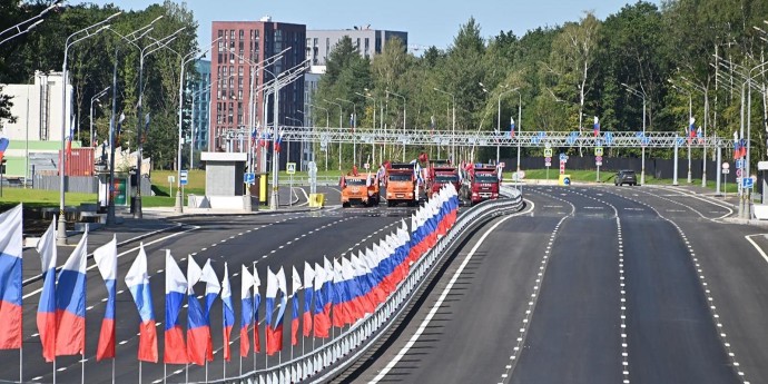 На трассе Солнцево — Бутово — Варшавское шоссе открыто более 18 км дорог На трассе Солнцево — Бутово — Варшавское шоссе открыто более 18 км дорог