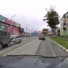"Субарик" мощно влетел в "буханку" в Долинске – момент попал видео