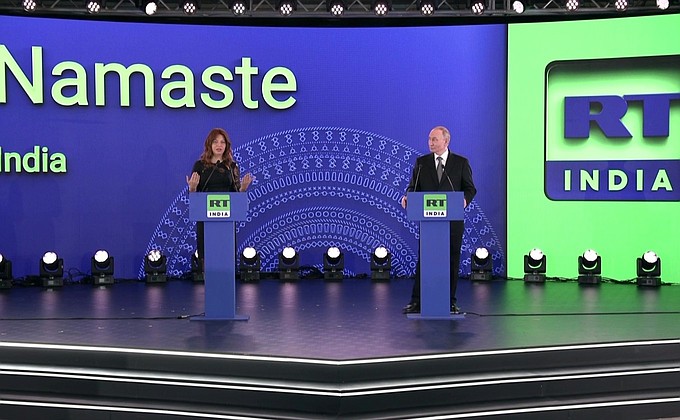 Запуск вещания телеканала RT India