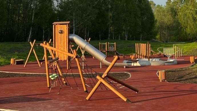 В Уфе перевернулся батут с детьми