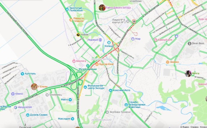 В Перми на шоссе Космонавтов из-за ДТП образовалась пробка В Перми на шоссе Космонавтов из-за ДТП образовалась пробка
