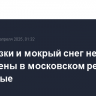 Заморозки и мокрый снег не исключены в московском регионе в выходные
