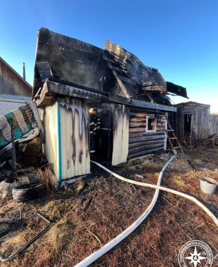 В деревне Башкирии сгорела баня