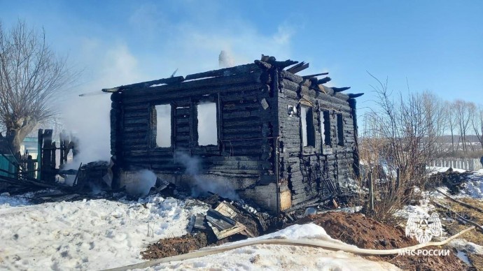 В Башкирии при пожаре погиб 55-летний мужчина