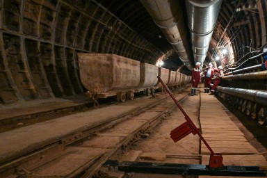 Собянин: Станция «Достоевская» на Кольцевой линии метро готова на четверть