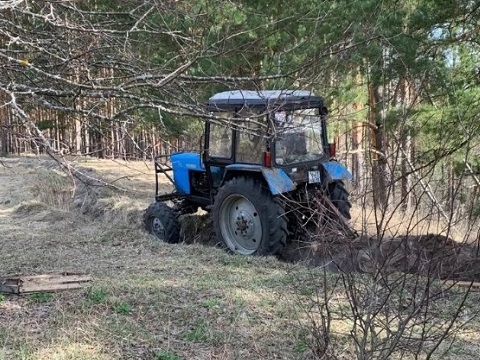 В национальном парке "Смольный" в Мордовии обновляют противопожарные полосы