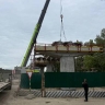 В Белогорске на путепроводе начался монтаж ливневого коллектора