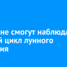 Иркутяне смогут наблюдать полный цикл лунного затмения