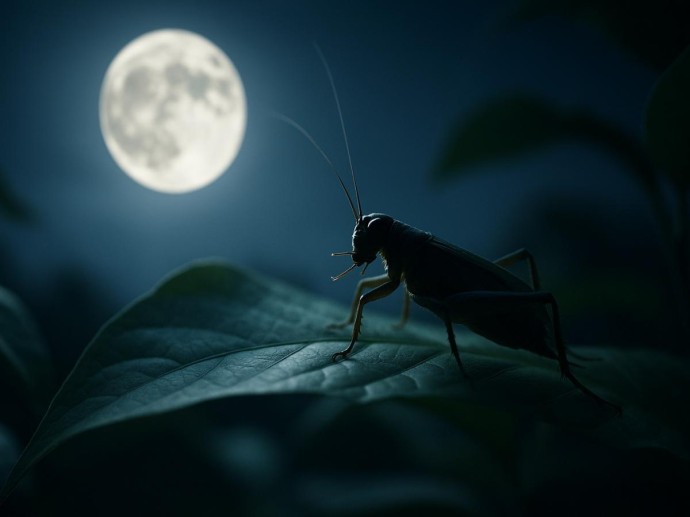 Луна дирижирует, листья усиливают: найден новый вид сверчков с ночным музыкальным ритуалом