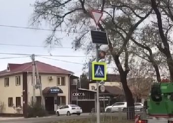 Светофор сделал безопаснее путь к одной из школ Благовещенска