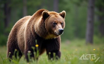 Медведя заметили на территории бывшего бумзавода в Поронайске