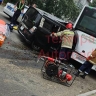 В Благовещенске автомобиль въехал в пассажирский автобус