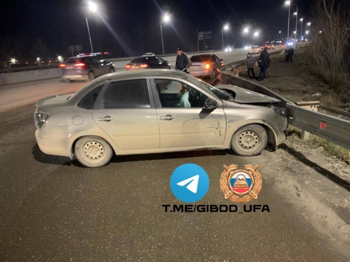 Под Уфой молодой водитель устроил массовую аварию