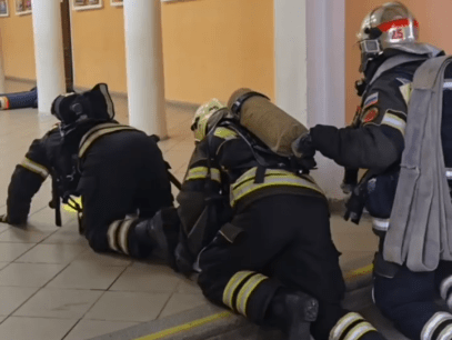 В Новомосковском ДК прошли учения для спасателей