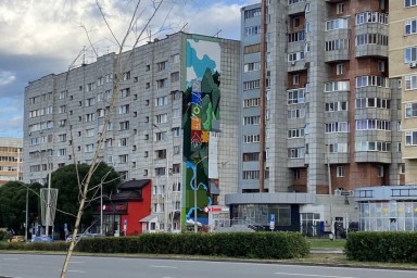 На улицах Перми появились новые муралы с мотивами фольклора и коми-пермяцкой культуры