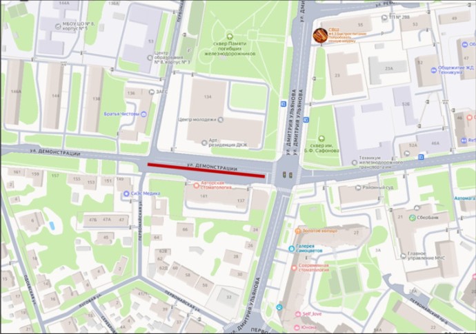 В Туле на улице Демонстрации ограничат парковку 17 ноября