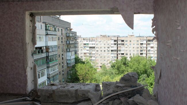 В Горловке из-за агрессии ВСУ поврежден многоквартирный дом