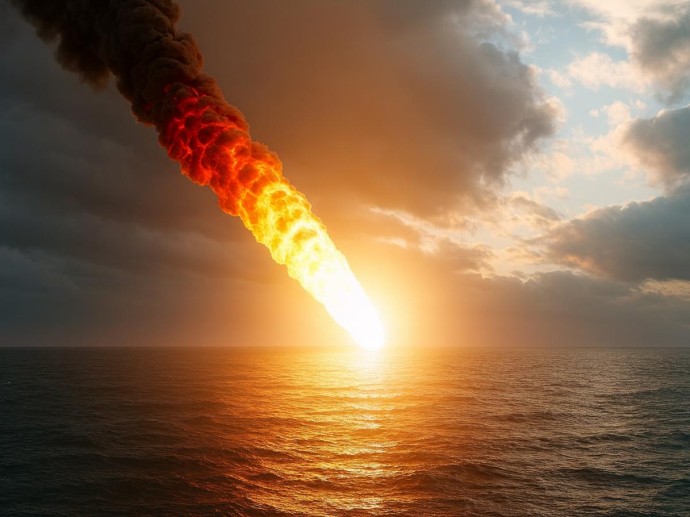 Километровая воронка под морем: что произошло в день, когда астероид ударил по Европе