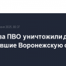 Средства ПВО уничтожили дроны, атаковавшие Воронежскую область