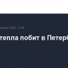 Рекорд тепла побит в Петербурге