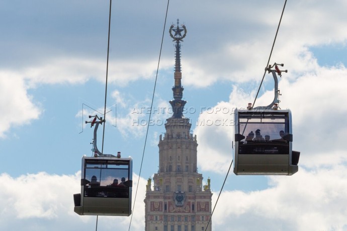 Московская канатная дорога подготовила акцию ко Дню государственного флага