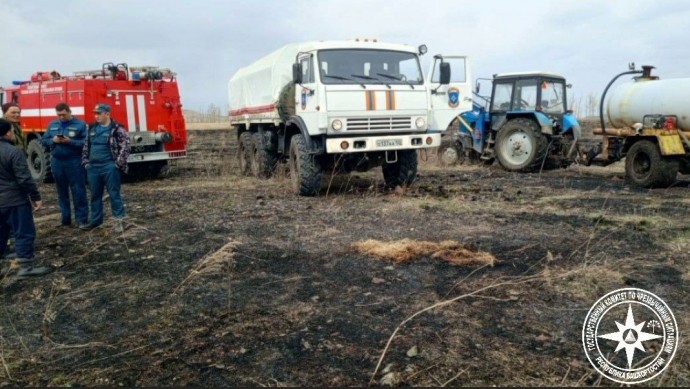 В Башкирии за стуки произошло 14 природных пожаров