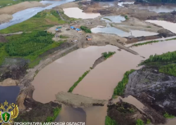 В Приамурье золотодобытчик сбрасывал загрязненную воду в реку