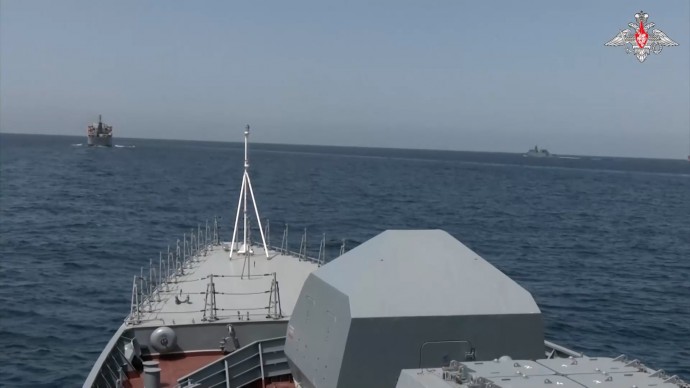 Отряд кораблей ВМФ России провел совместное военно-морское учение с ВМС Пакистана в Аравийском море