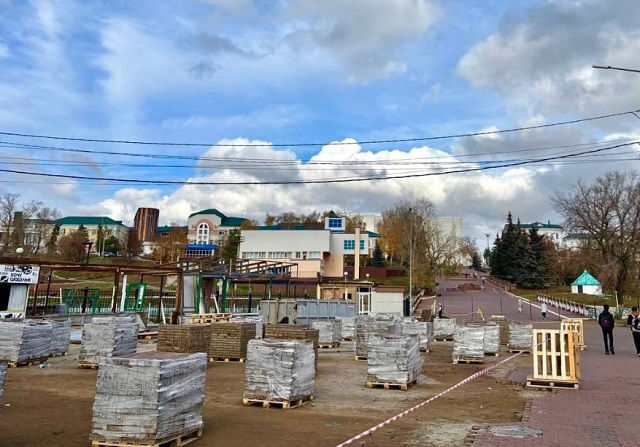 Территория у входа в Пушкинский парк в Саранске станет закрытой