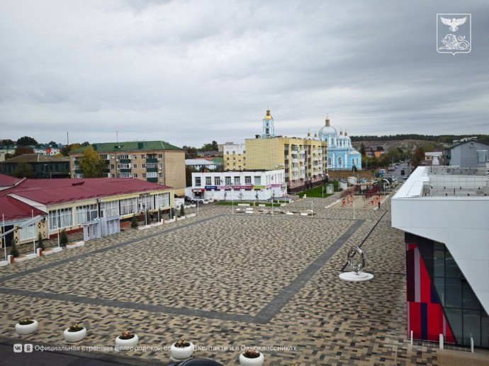 В Короче завершили благоустройство площади