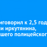 Суд приговорил к 2,5 года колонии иркутянина, ударившего полицейского