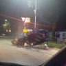 В аварии с переворотом в Благовещенске пострадали двое