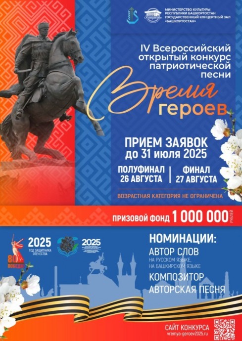 Открыт прием заявок на IV Всероссийский открытый конкурс «Время героев»