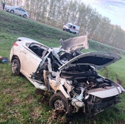 В страшном ДТП в Башкирии 32-летний водитель вылетел в кювет и погиб