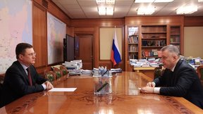 Александр Новак провёл рабочую встречу с губернатором Иркутской области Игорем Кобзевым