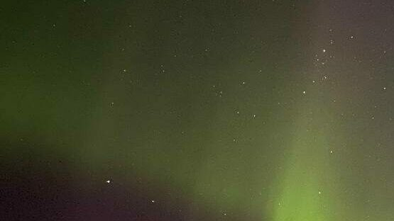 Над Ленобластью разгорается северное сияние