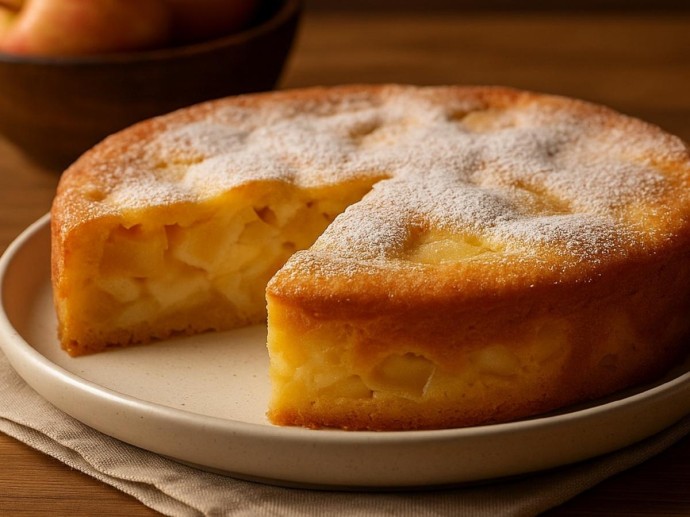 Яблоки в облаке крема: простой пирог, который удивит даже тех, кто не любит выпечку