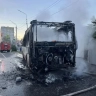 В Уфе сгорел пассажирский автобус