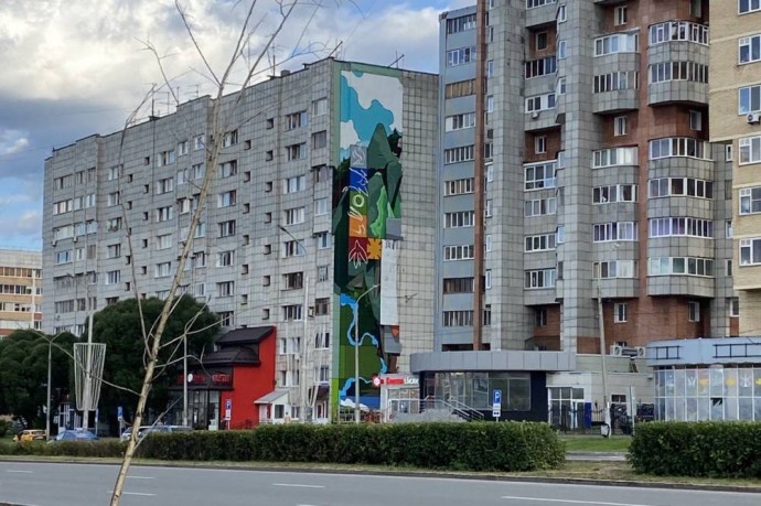 На улицах Перми появились новые муралы с мотивами фольклора и коми-пермяцкой культуры