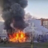 На проспекте Победы в Пензе загорелся мясной магазин