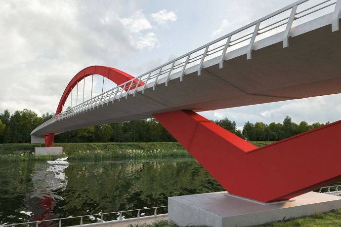 Собянин: Мост-парус на западе Москвы строится без остановки движения по реке