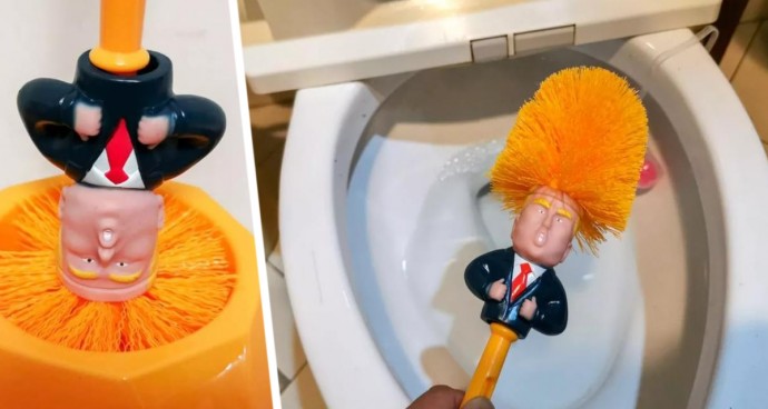 Туалетные ёршики в виде Трампа начали выпускать в Китае: продажи зашкаливают