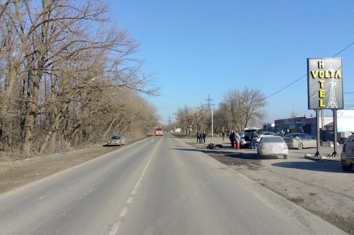 Мотоциклист попал в больницу после ДТП под Новочеркасском