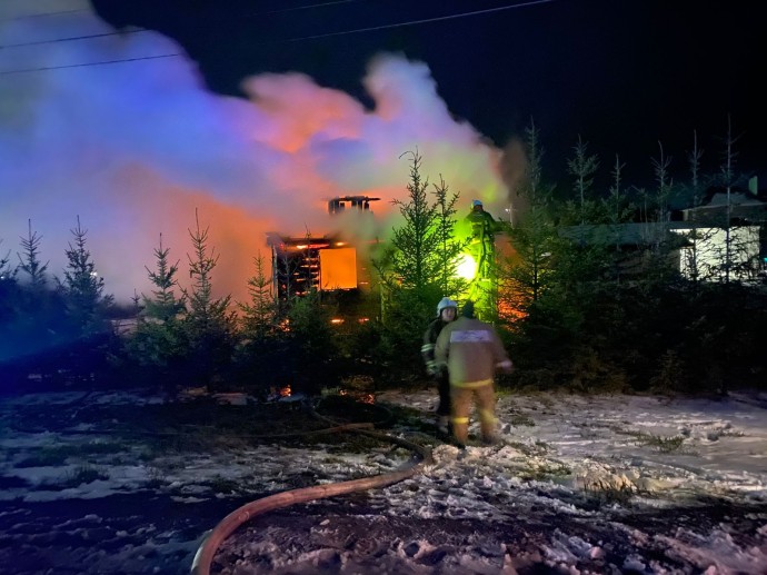 Спасатели помогли потушить жилой дом в деревне под Пензой. ФОТО