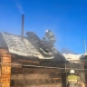 В селе Пятиречье загорелась частная баня